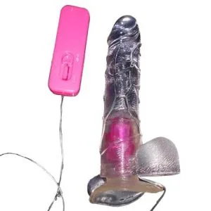 CRYSTAL LOVER JELLY REALISTIC VIBRATOR WITH SUCTION CUP RSV-065